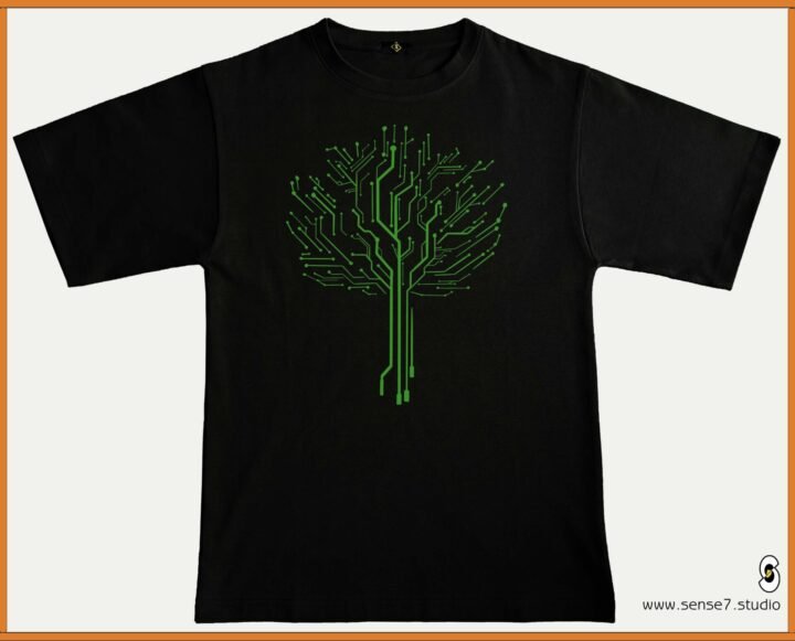 tree_green_circuit_t shirt